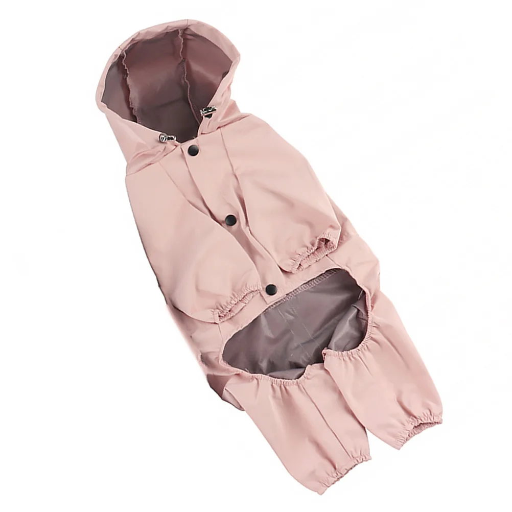 

Dog Waterproof Clothes Reflective Stylish Pet Raincoat Adjustable Drawstring Hoodie for Outdoor Jogging Walking