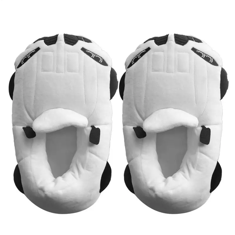 

Плюшевые тапочки с автомобилями, плюшевая обувь с героями мультфильмов, портативные нечеткие домашние тапочки 29 см, мягкие тапочки для гоночных автомобилей для семейных встреч