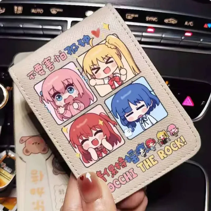 

Anime Bocchi The Rock Ijichi Nijika Yamada Ryo Fashion Wallet PU Purse Card Cash Holder Bag Cosplay Gift B1688 Anime