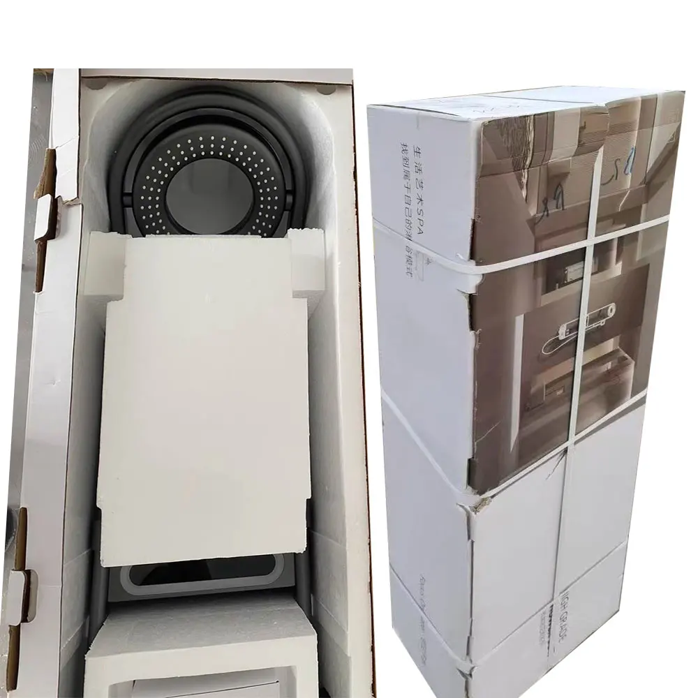 Modern Wall Mounted Constant Temperature SPA Rain Shower Panel Set with Storage Rack Smart Display Bathroom Donuts Shower System