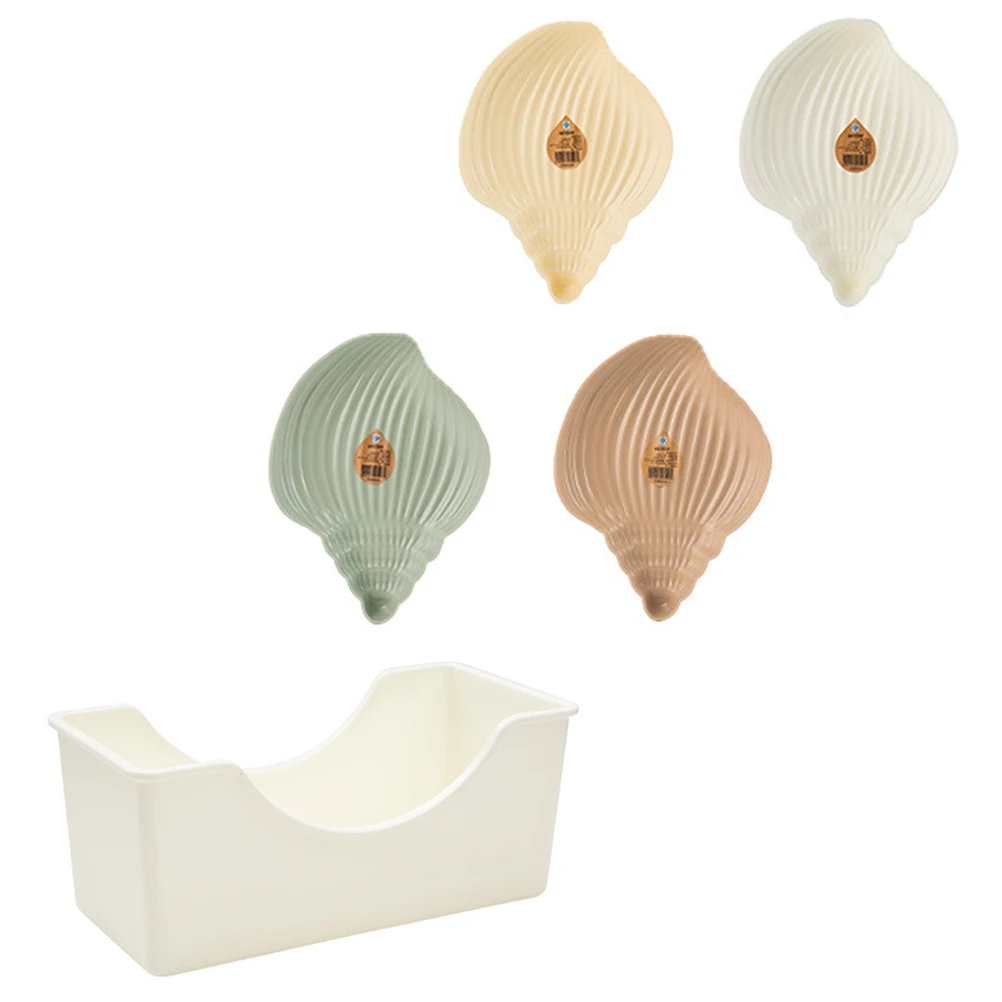 

1 Set Plastic Conch Shaped Snack Plate Nuts Dried Fruits Candy Storage Tray Multi-Purpose Serving Dish Lightweight Fruit
