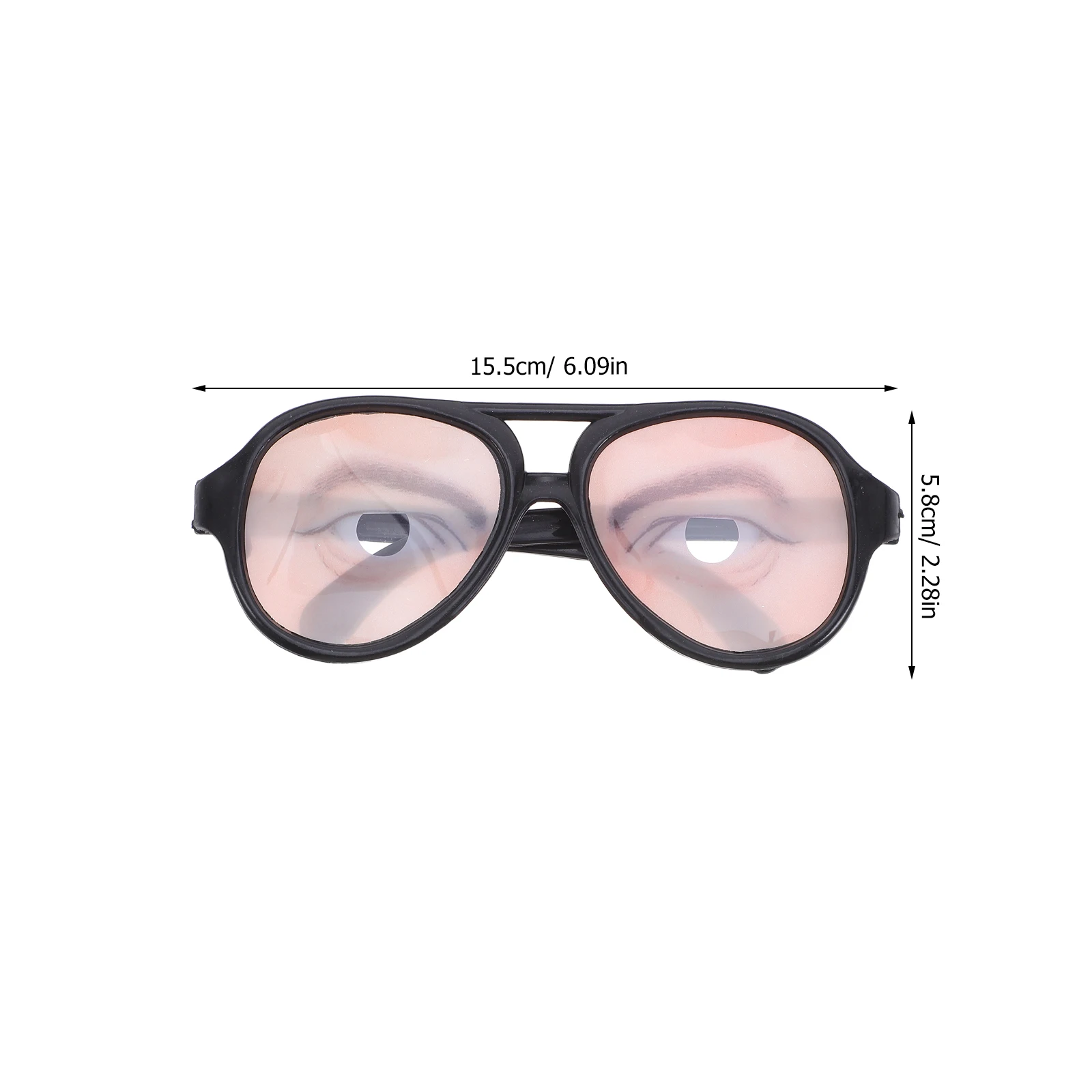 Novelty Prank Glasses Funny for Halloween Party Photo Booth Props Eyeglasses Joke Gift Eye Accessories Fun Gag Present