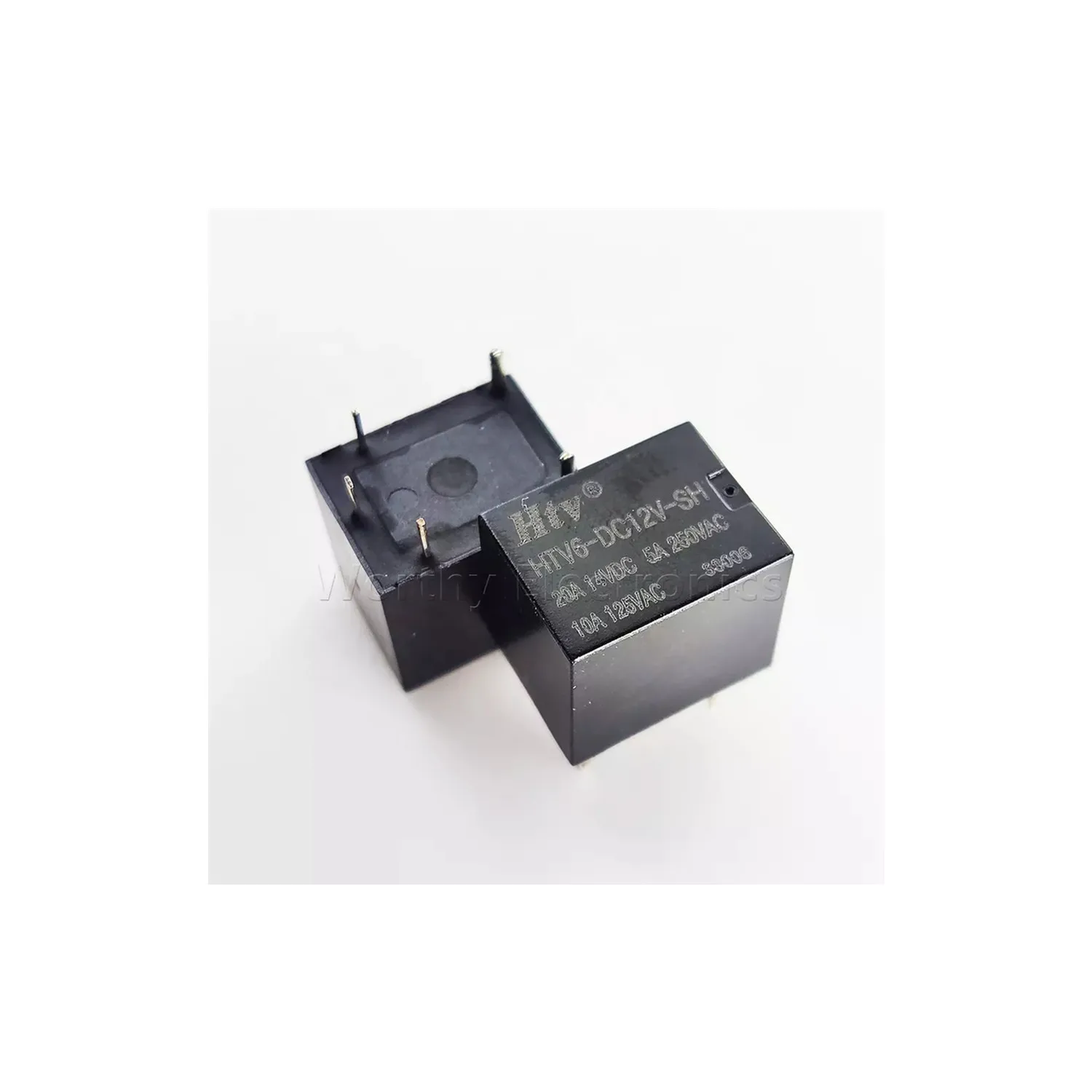 

Free shipping 10pcs/lot 12VDC DC12V 20A 5PIN relay HTV6-DC12V-SH