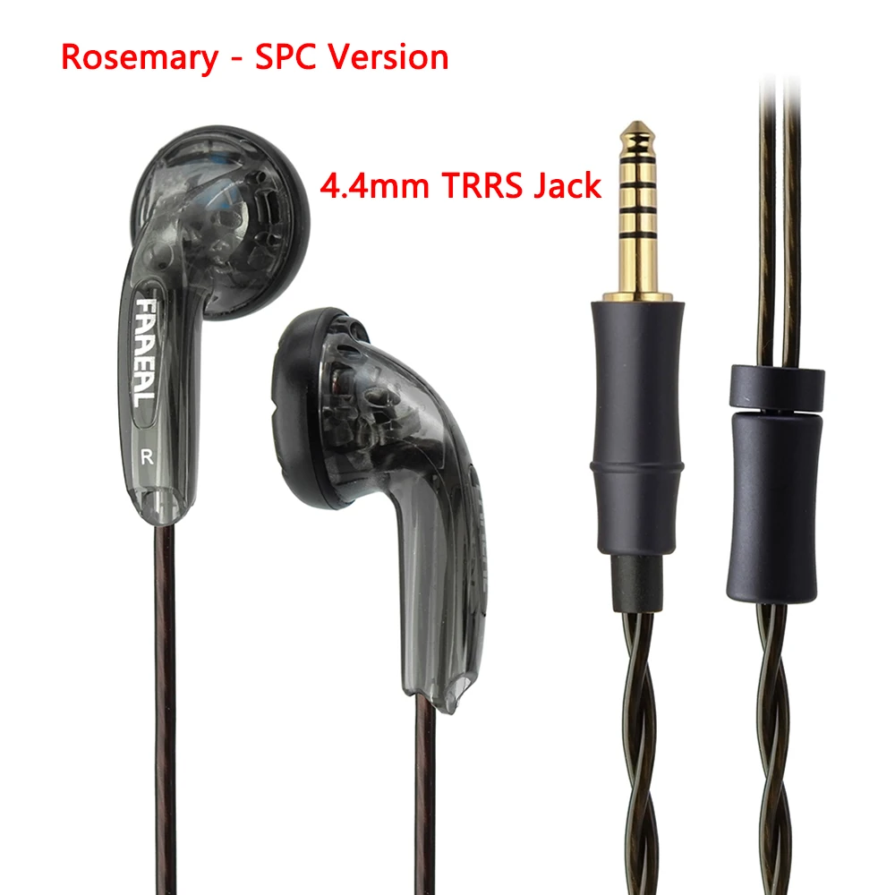 FAAEAL Rozemarijn Platte Kop Oordopjes 3.5mm Standaard/4.4mm 2.5mm TRRS Gebalanceerde Koptelefoon 150ohm HiFi Bass Muziek hoofdtelefoon Headsets