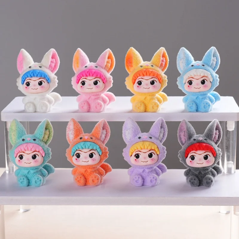 

Kawaii флокирование укройте уши wakuku слепая коробка украшения модные игрушки слепая коробка слепая сумка кулон настольный подарок на день рождения