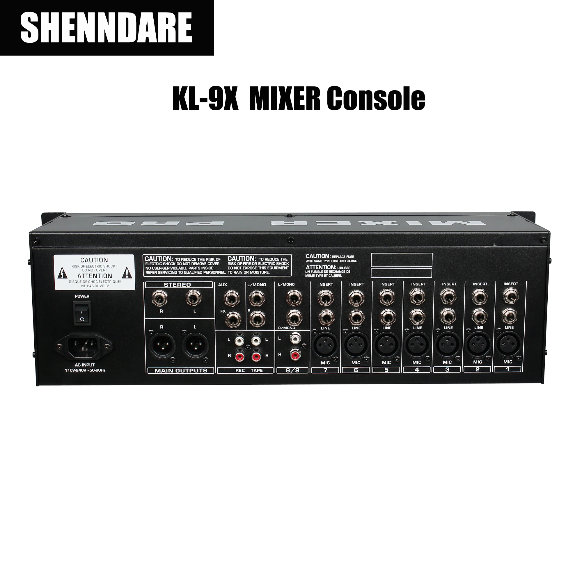 8 channel Dj Controller Mixer Audio Sound Professional Portable Mixer Sound mixer console system