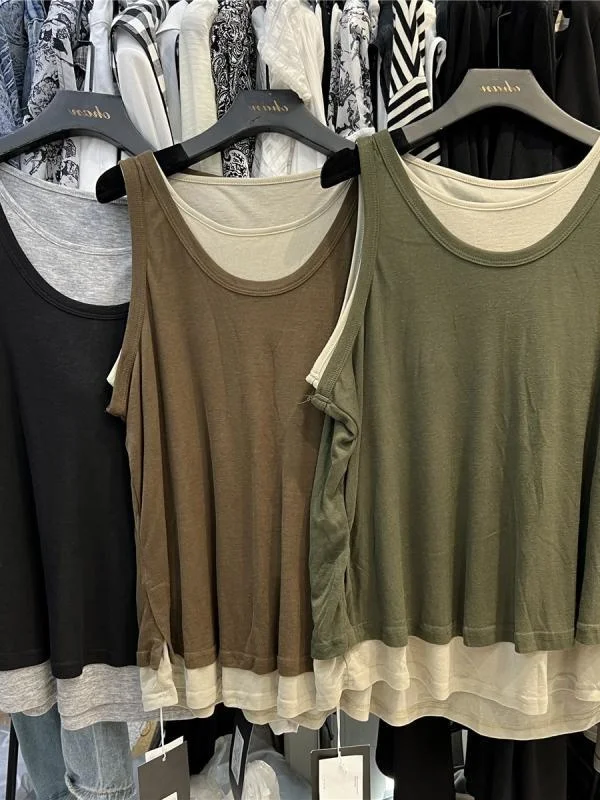 

Faionable Summer Svel Vest 2025 New Sle Large Size Color Blo Base Top 300 Pou Trendy Commute Loose Fit