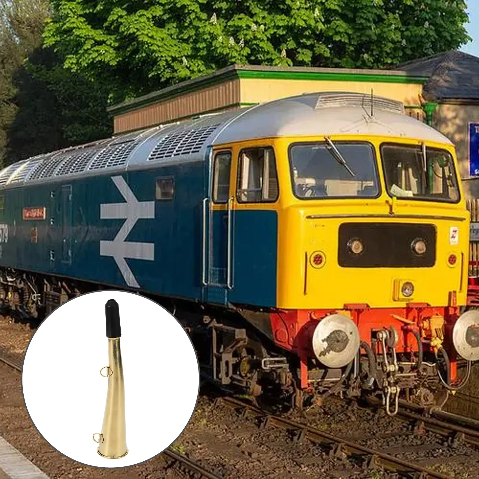 

Железнодорожный сигнальный гудок из меди в форме быка для использования на улице, с четкой передачей звука, надежный аксессуар для обеспечения безопасности