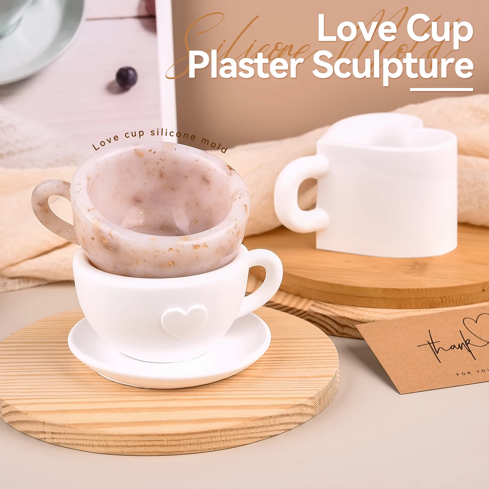 3D Tea Cup Love Silicone Mold - đánh giá và giá Coffee Tea Love
