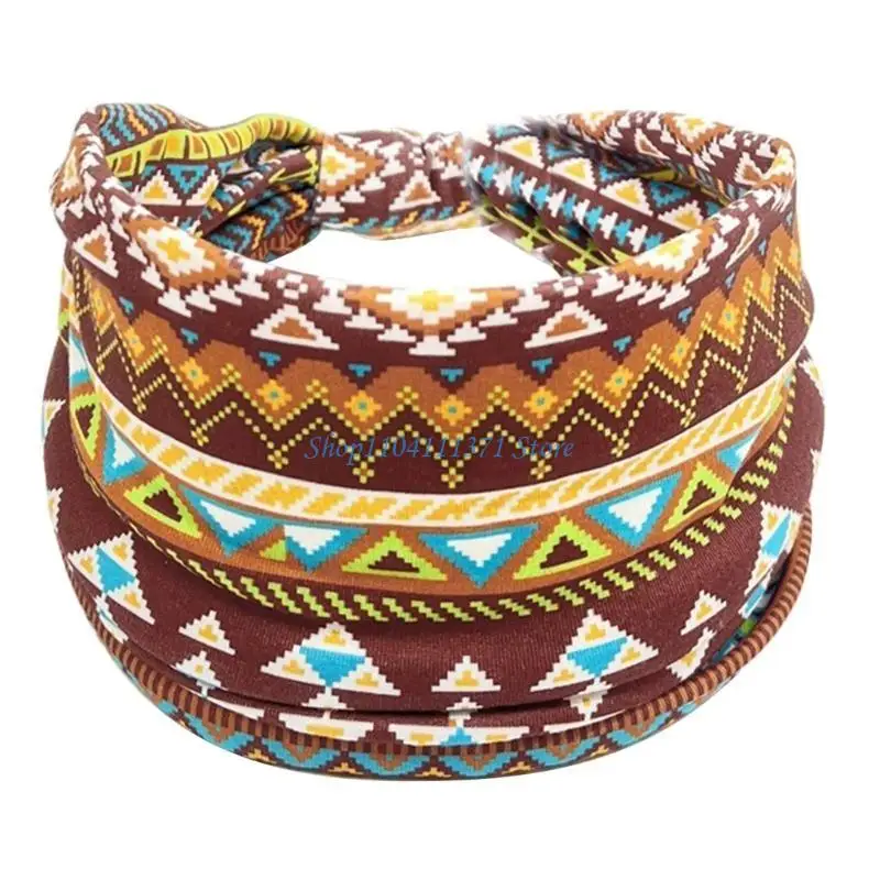 

P9FC Women Wide Hairband African Headbands Yoga Hairband Workout Hairband
