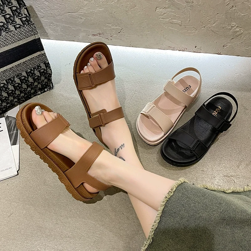 

Classic Women's Flat Casual Sandals Elegant Simple Light Sandals Outdoor Beach Walking Sandal Shoes for Women Sandalias De Mujer