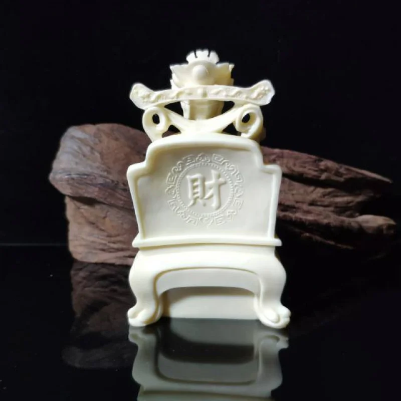 Factory Direct Supply Ivory Nut Carved God of Wealth Decoration Home Living Room Wencai God Buddha Statue Crafts Car Decoration