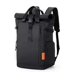 Large-Capacity Sports Backpack, Foldable Roll-Top Backpack, Trendy Casual Backpack, Outdoor Travel Backpack, Unisex Laptop Bag, Student School Bag
