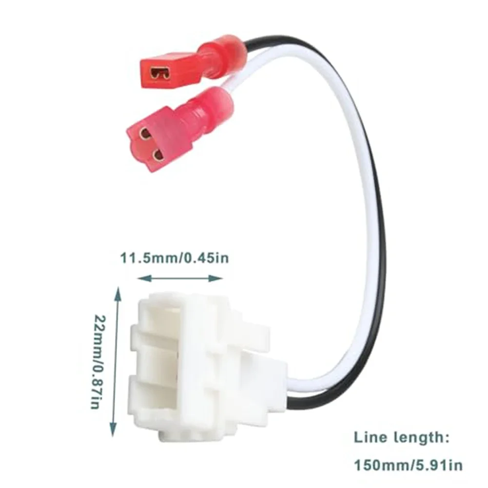 Car Speaker Adapter 2 Piece For Kia Rio 2018 ABS Plastic Harness Connector Designed For Direct Replacement Of Original Equipment