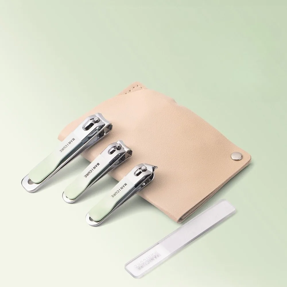 

​4Pcs Stainless Steel Nail Scissors Set Portable Mini Size Rust Resistant for Home Dormitory Travel Grooming Kit with Case