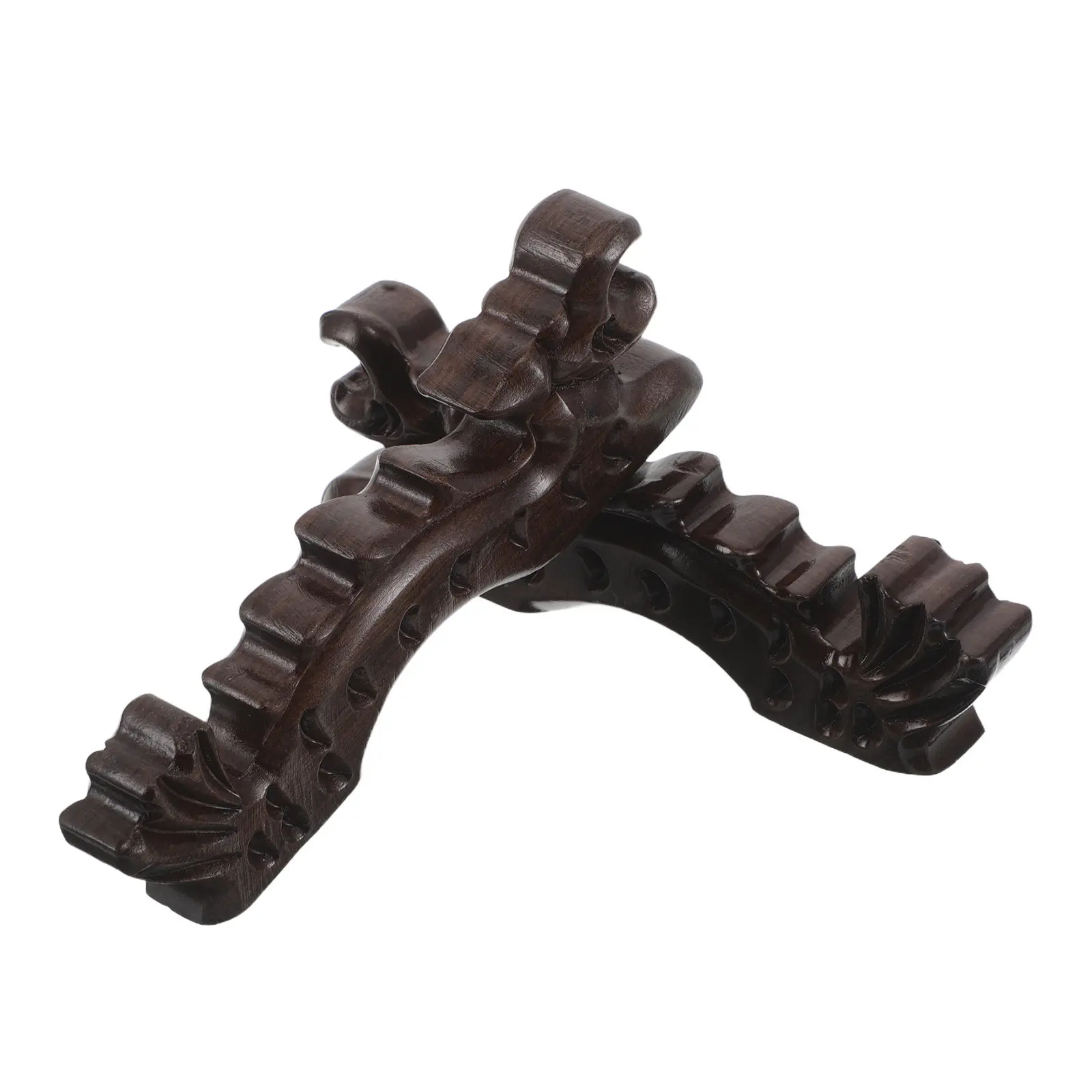 

2Pcs Handcarved Wood Dragon Shape Brush Rest Holder for Chinese Calligraphy Brushes Paint Brush Stand Desk Painting Supplies
