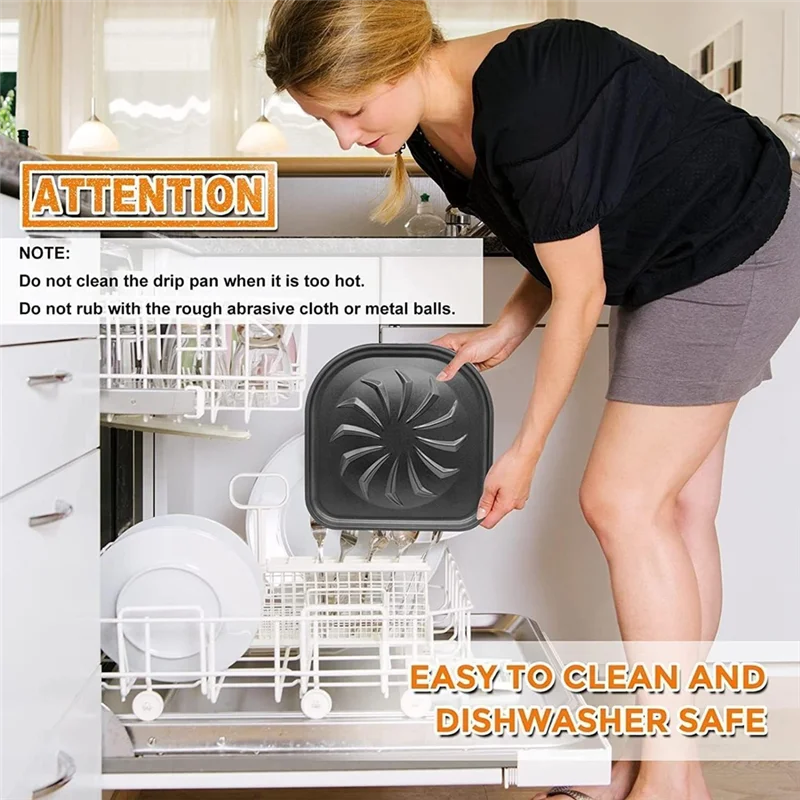 A75X Top 2-delige luchtfriteuse lekbak, luchtfriteuse vervangende onderdelen accessoires voor Vortex Air Fryer Pro luchtfriteuse, Vortex luchtfriteuse