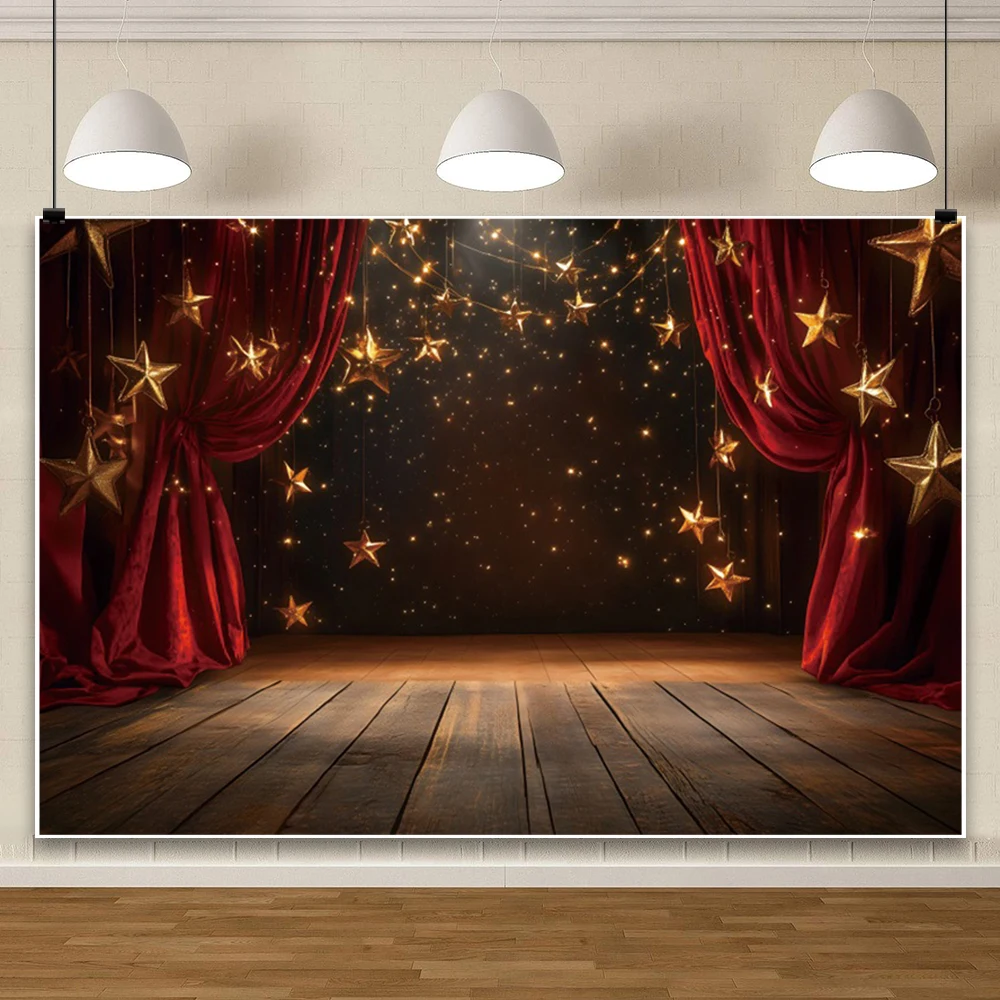 Fondo de circo rojo con purpurina dorada, tienda de parque de atracciones de carnaval, Baby Shower para recién nacido, telón de fondo para fiesta de 1er cumpleaños, utilería para fotomatón