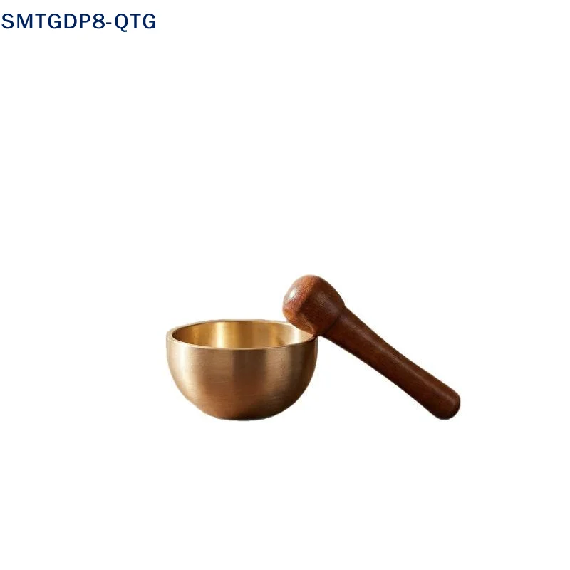 New Mini Brass Chant Bowl Sound Bowl Calming Hand Therapy Sound Copper Chant Bowl Sandalwood Harmonious Sound