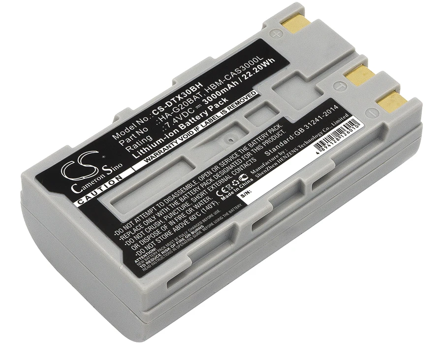 Escáner de código de barras para Casio / Hioki DT-X30/X30G/X30GR-30C Z1007 IT-9000 LR8510, LR8511, batería FJ50L1-G, HA-G20BAT, HBM-CAS3000L