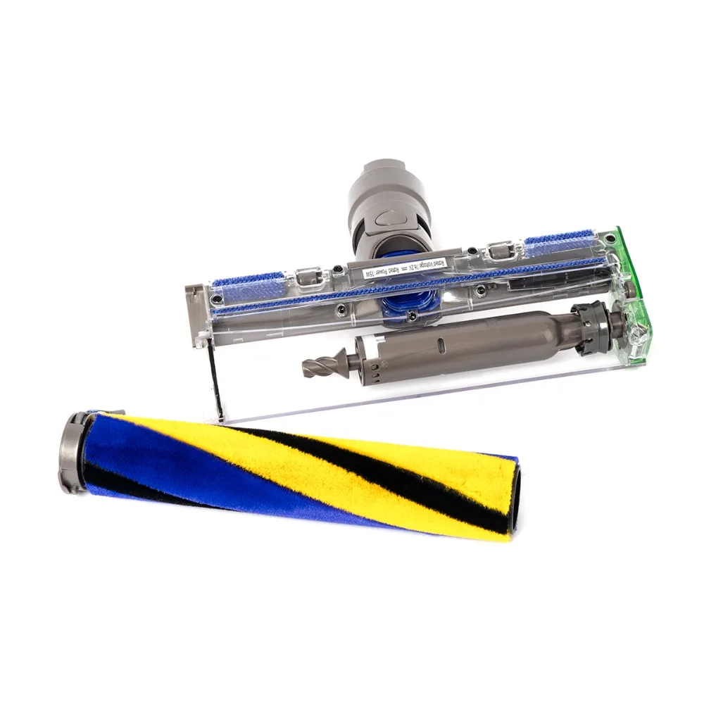 Upgrade LED Green Light Anti-Tangle Soft Floor Brush Replacement Head Used For Dyson V7 V8 V10 V11 V15 Vacuum Cleaner Parts