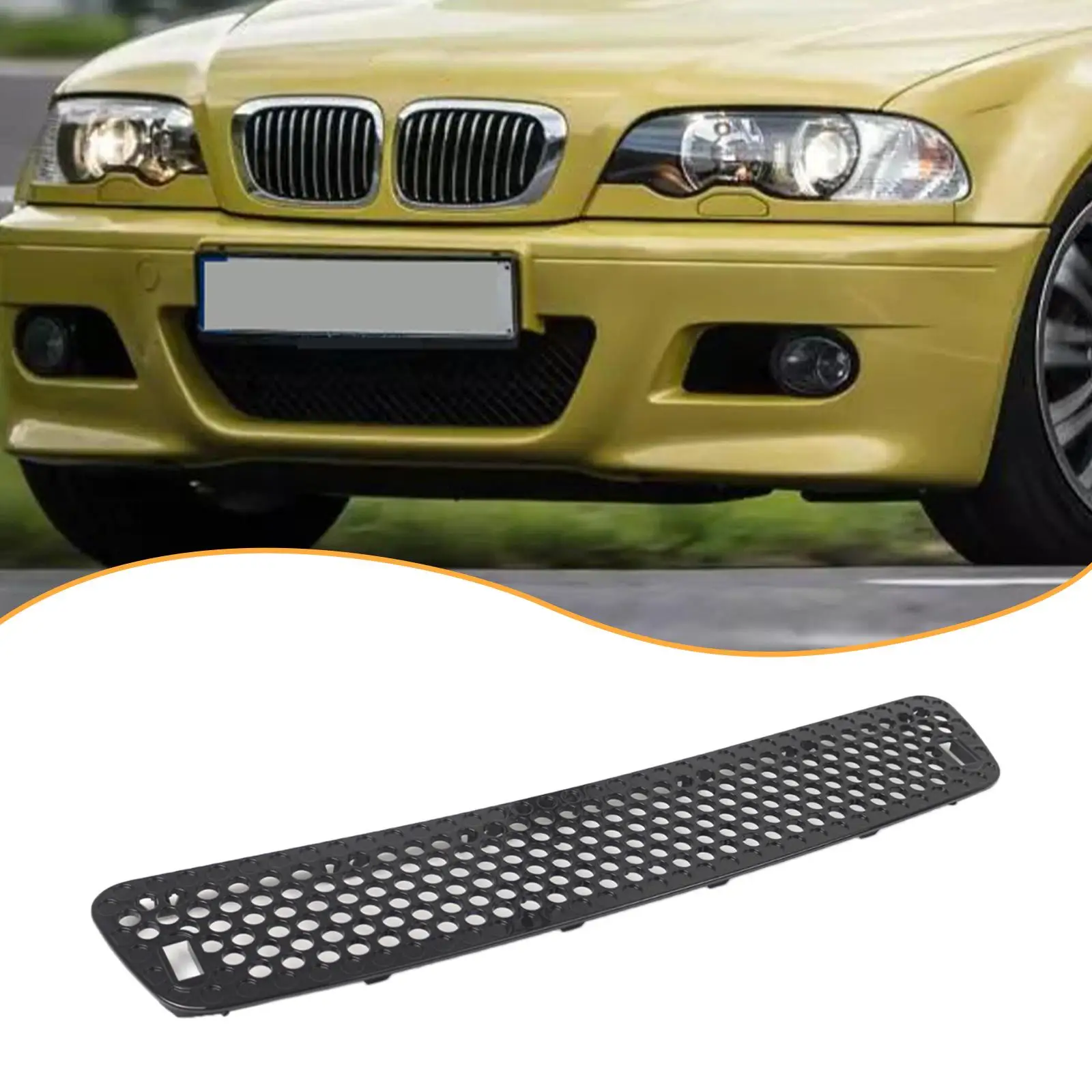 

Hood Grille Center Vent Air Inlet 51132694723 ,Sturdy, Wear Resistant Practical Replace for E46 M3
