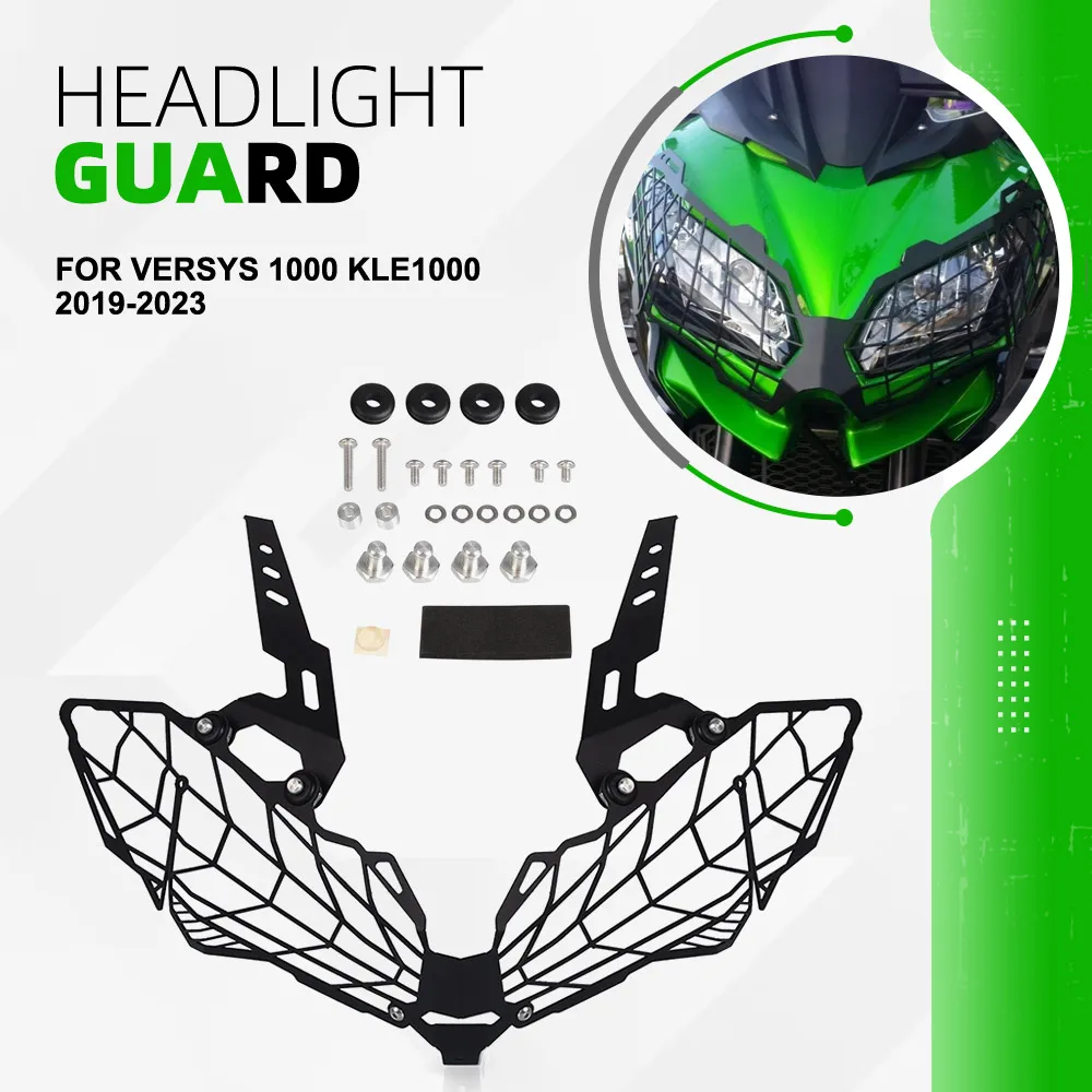 

Защитная решетка фары VERSYS 1000 для KAWASAKI Versys 1000 KLE1000 2019 2020 2021 2022 2023, защитный кожух для мотоциклетной фары