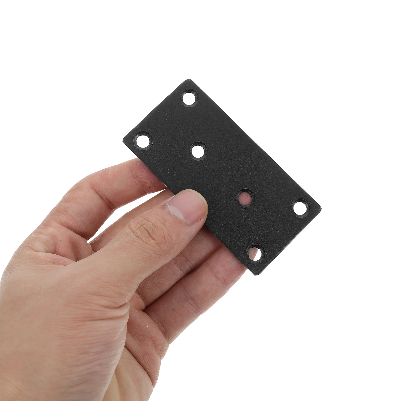 

6 Sets Black Flat Mending Brackets Stainless Steel Repair Boards Wood Joining Plates 50x100mm 36 Screws M4x30 M4x16 Furniture