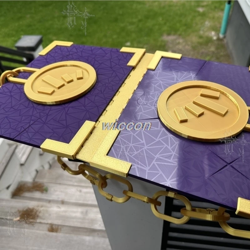 Limbus Company Middle Finger Tissue Book Of Vengeance Prop Purple Gold Chain Bound Knight Novel 코스play Accessory For Anime Game view 4