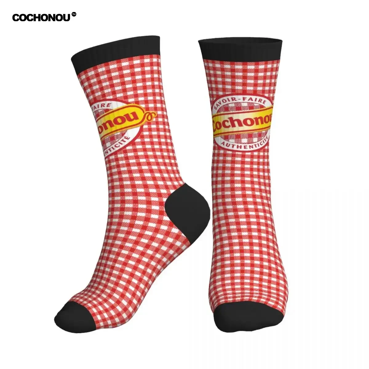 

Men Women Cochonou Logo Fashion Unisex Winter Socks Hiking Fun Printing Socks Street Style Crazy Sock