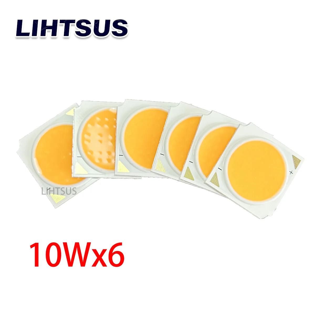 6pcs 1919mm COB Chip High CRI and Good Light Source Diodes in Track Lights, 10W 31V 300mA Light Beads for Floodlight Spotlight