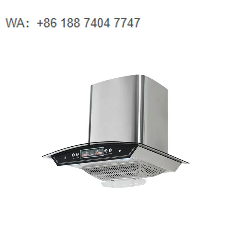 Modern Stainless Steel Kitchen Chimney Hood, Strong Extraction, Home Cooking Fume Removal