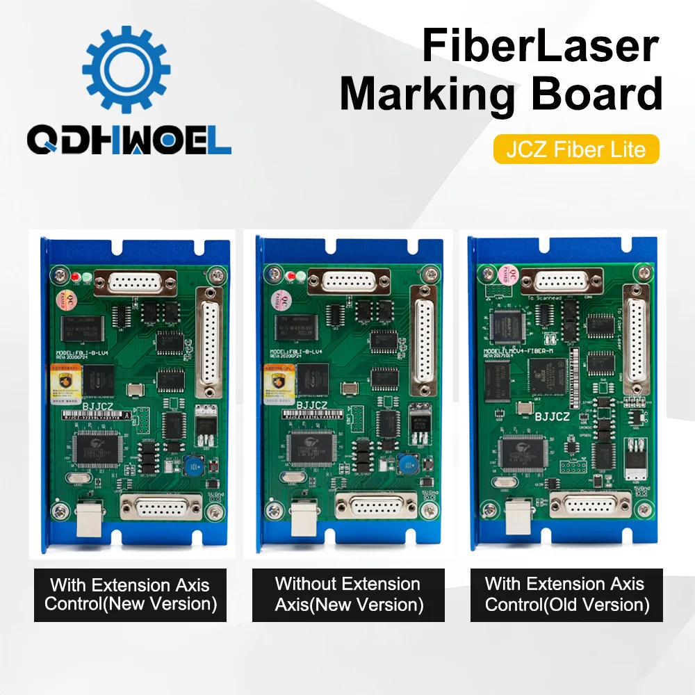 QDHWOEL BJJCZ ليزر بطاقة تحكم ، JCZ لوحة التحكم LMCV4-FIBER-M Emzcad FBLI-B-LV4 الألياف آلة وسم IPG Raycus ماكس
