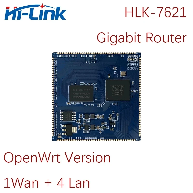 MT7621A Gigabit Ethernet Router Test Kit Development Board HLK-7621 Module Support Openwrt Dual Core for LTE hotspot