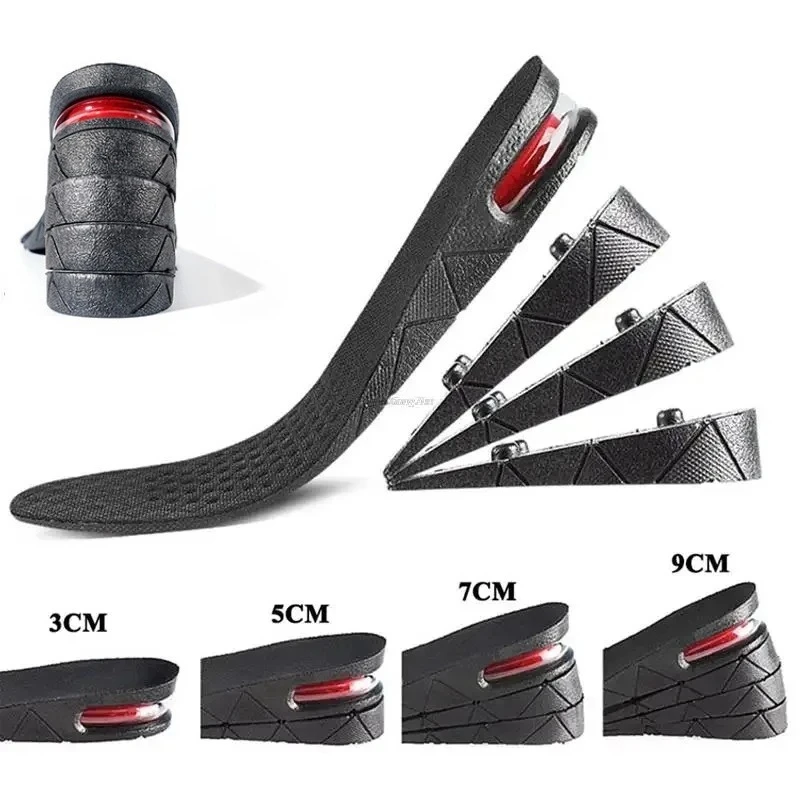 

Height Increase Insoles Air Cushion Elevator Shoe Insole Lifts Kits Inserts for Men Women Taller Insoles 3-9cm Variable Height