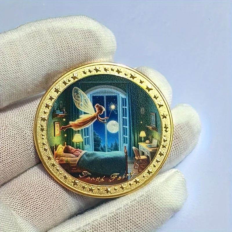 Colección de monedas de Hada del Diente, regalo de fiesta, regalo de cumpleaños, moneda de recuerdo