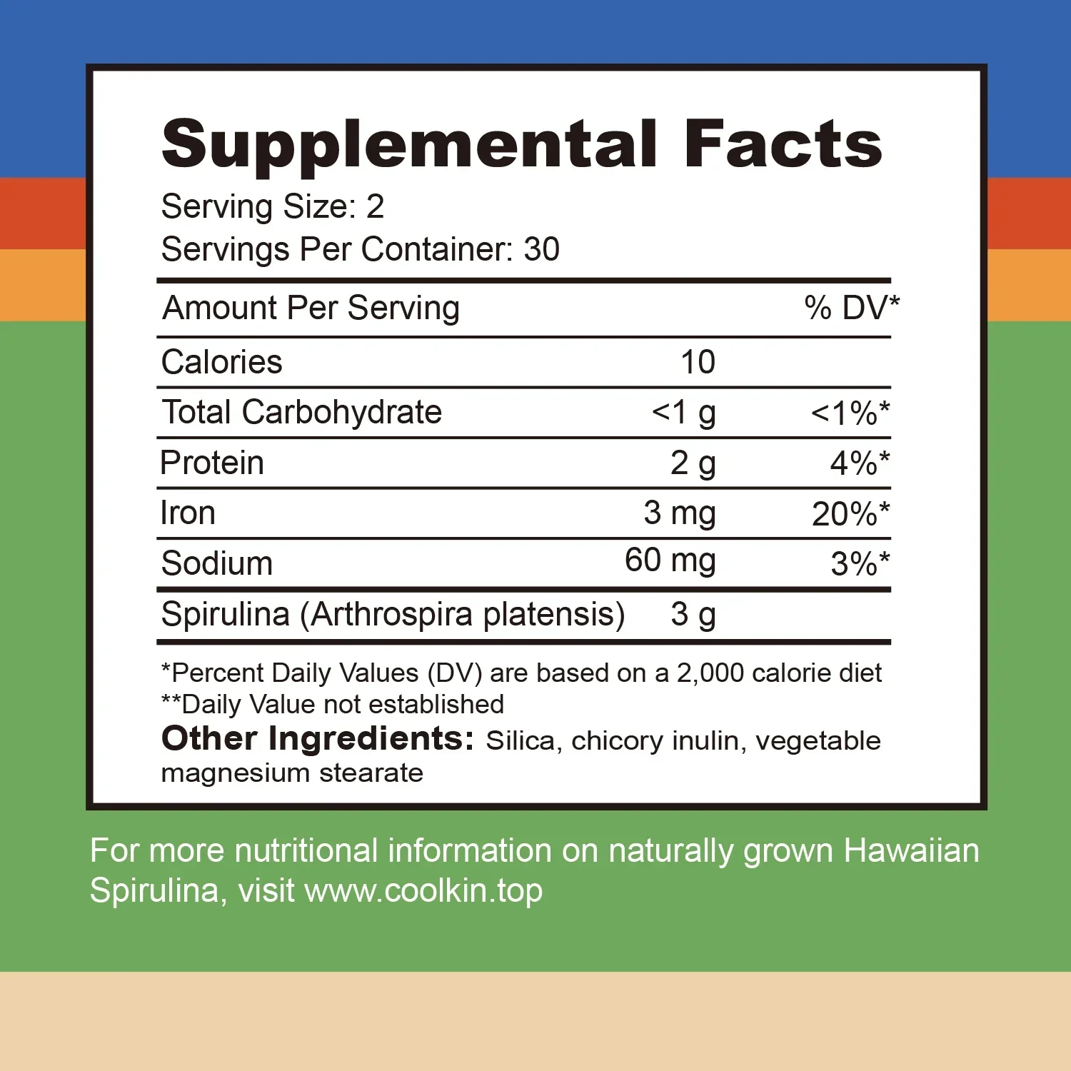 Pure Hawaiian Spirulina - Supports Immune System, Heart, Cells and Energy