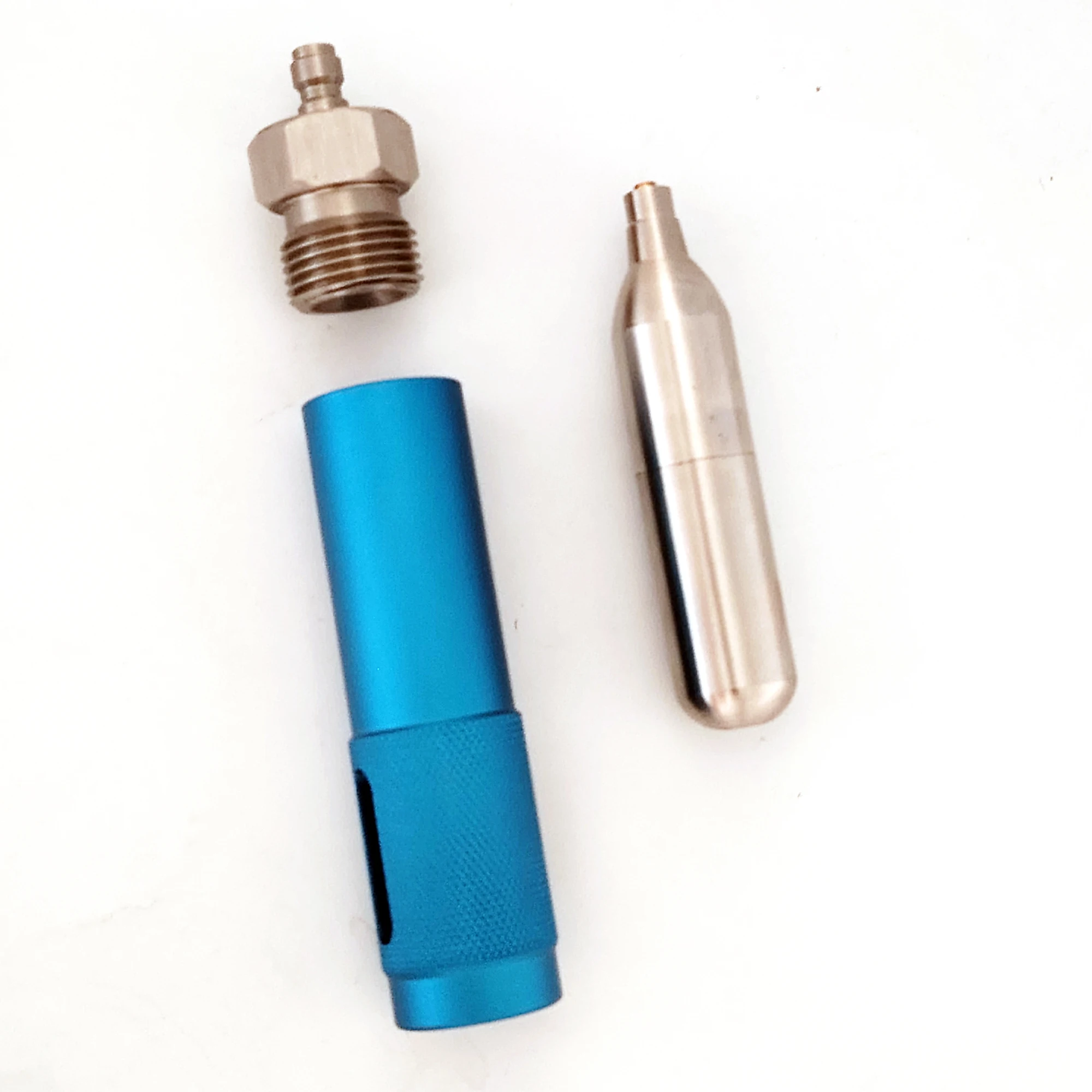 

Unthread Co2 Cartridges 12g Refill Adapter Stainless Steel High-Pressure Resistant Eco-Friendly Replace Disposable Gas Cylinders