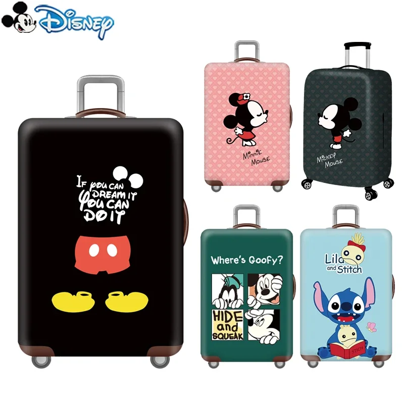 Disney Mickey Mouse custodia protettiva per bagagli tag Stitch Anime copertura per bagagli personalizzata personaggi Disney addensare copertura per