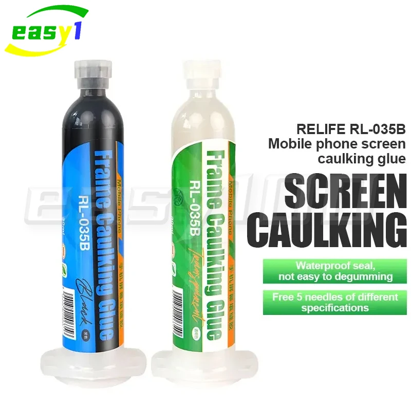 RELIFE RL-035B Mobile Phone Screen Caulking Glue 30ML Waterproof  Middle Frame Rear Glass Repair Tools Screen repairGlue