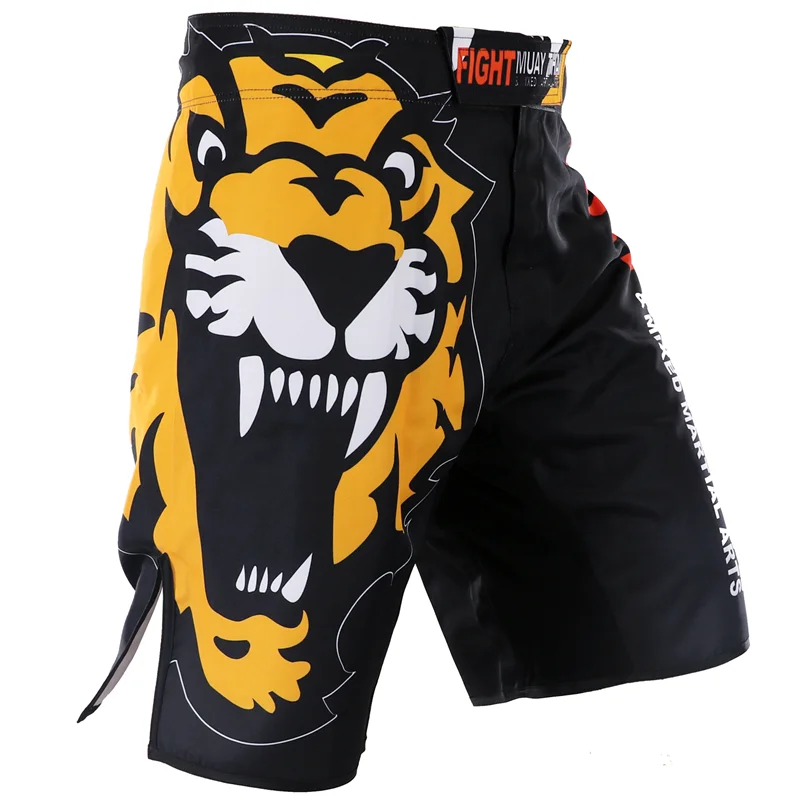 MMA Muay Thai Tiger Shorts, Training Fitness Pants, Kickboxing BJJ Trunks, Sports Pants, Boxeo Sanda Boxing, Fighting Shorts