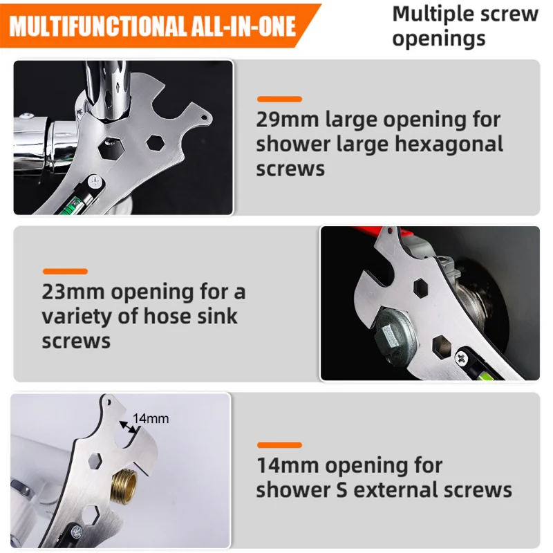 Universal Multi-function Wrench Portable Motorcycle Car Repair Wrench Adjustable Manual Repair Tools Home Improvement Supplies