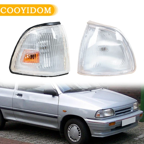 Luz de esquina lateral delantera de coche para KIA Pride 2000 2001 2002 2003 2004 luz indicadora de parachoques carcasa faro de señal de giro