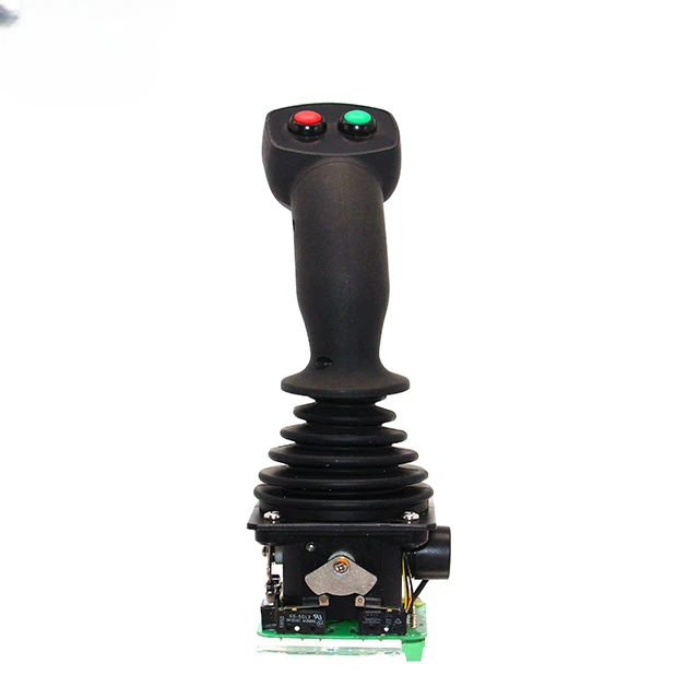 SJ100 joystick controller for operator controls on a wide range of off-highway vehicles, including cranes, loaders, excavators,