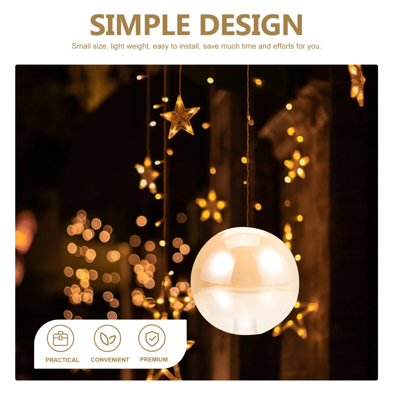 

Globe Lamp Amber Ball Lampshade Globes for Light Fixtures Glass Replacement Bulb