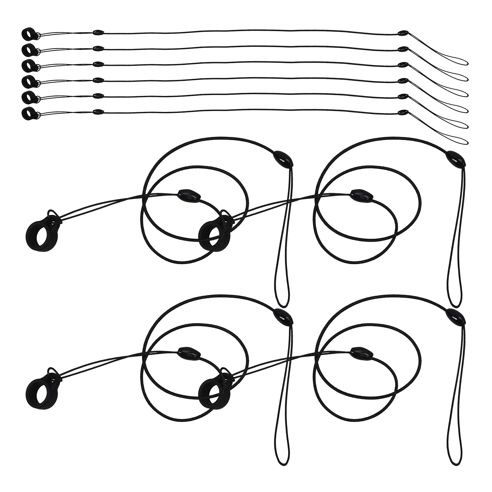 

10 Pcs Anti-lost Rope for Signature Pen 43CM Elastic 8MM Silicone Ring Stylus Safety Lanyard Replacement Stretchable Office