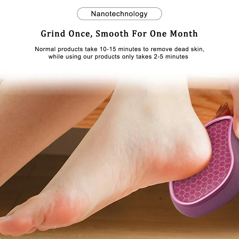 Nano Glass Foot File Rasp Foot Scrubber Callus Dead Skin Remover Foot Grinder Grinding Stone Women Men Feet Care Pedicure Tools