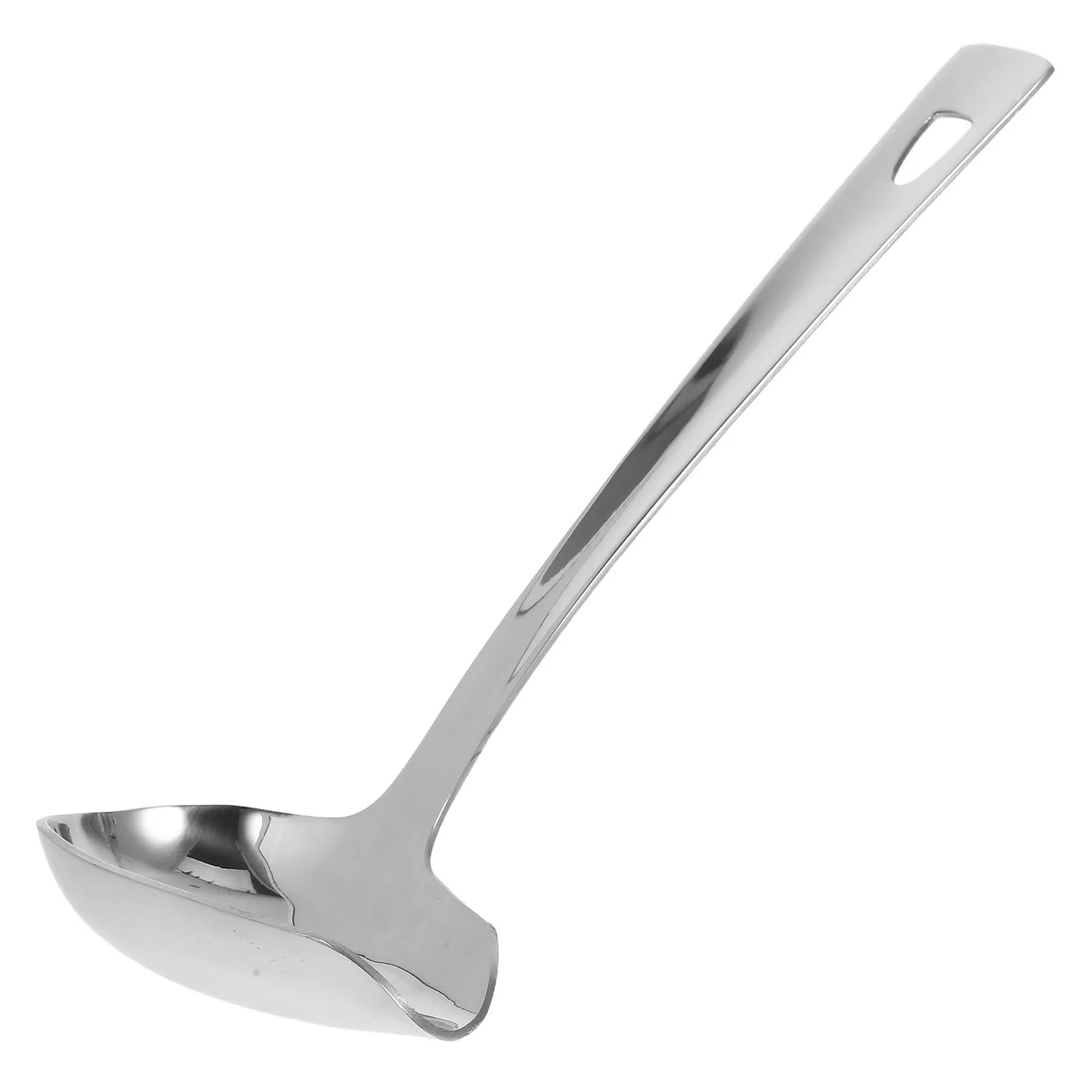 

Stainless Steel Sauce Ladle with Pouring Spout Precision Gravy Spoon for Soup Salad Dressing Ketchup Serving Cooking Utensil