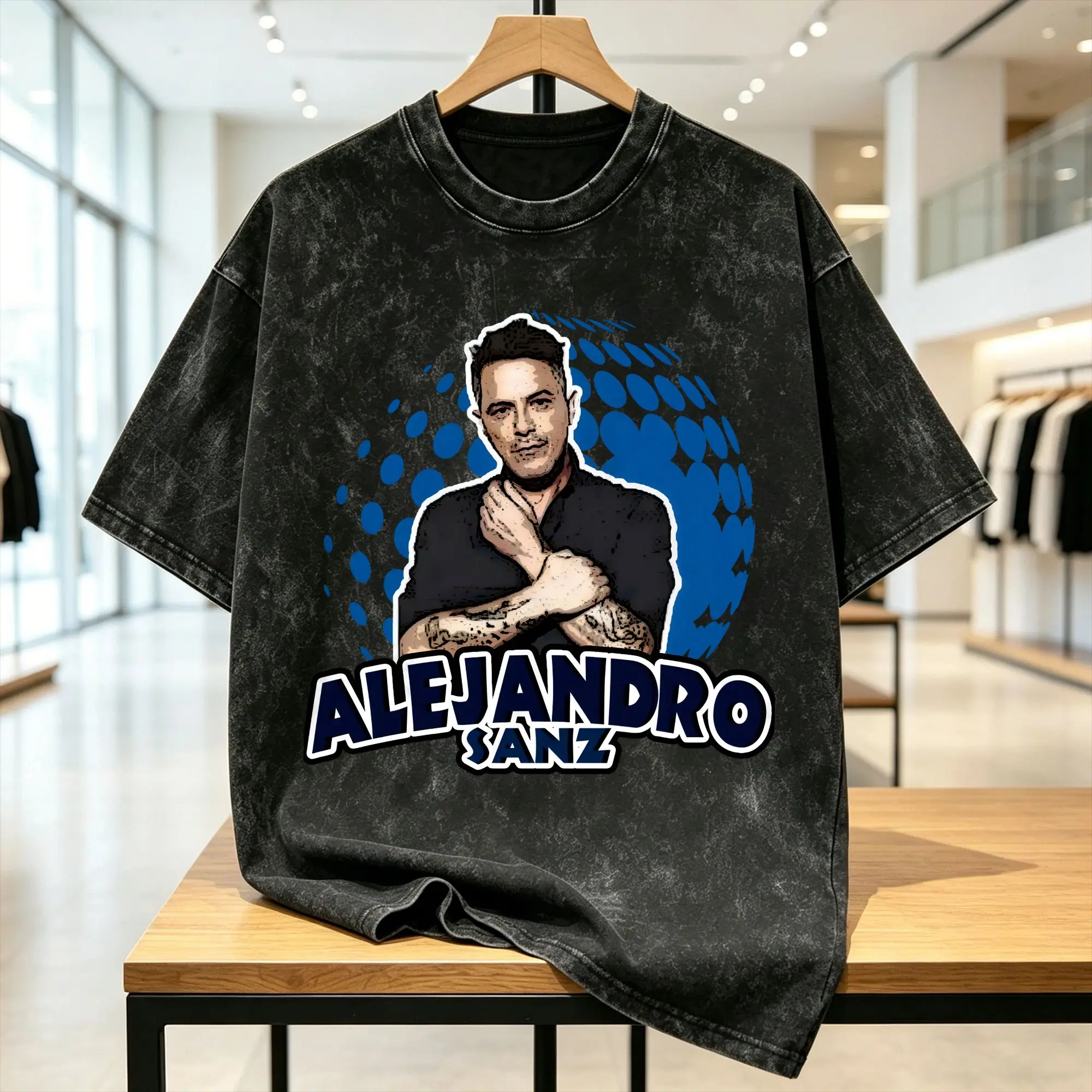 Men Women T-Shirt Alejandro Sanzs Washed T Shirts Harajuku Spanish 2026 Tour Summer Tees Vintage Print Cotton Tops Gift Idea