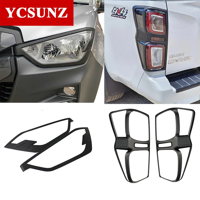 

ABS Headlight Tail Lights Cover For Isuzu D-MAX DMAX 2012 2013 2014 2015 2016-2025 Double Cabin Car Accessories
